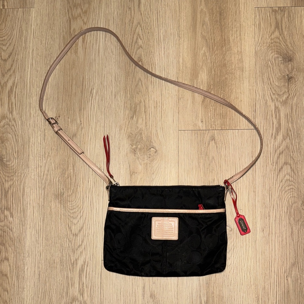 Coach Black and Pink Crossbody Bag
